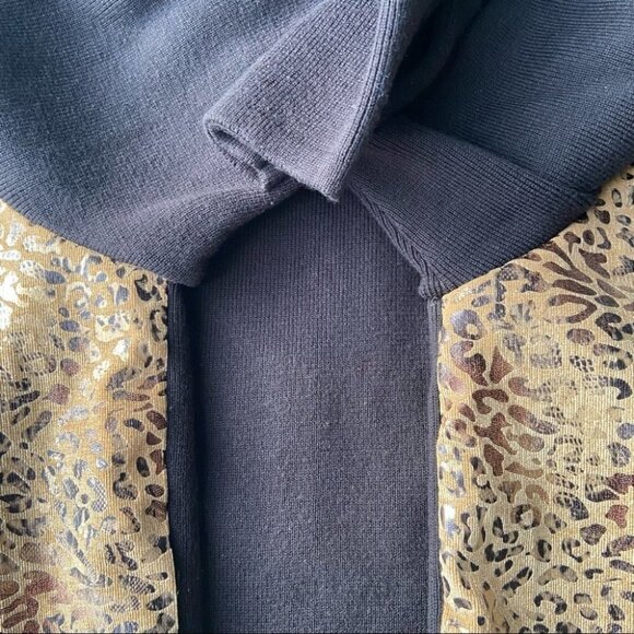 TanJay  Leopard Print Knitted Full Zip Jacket - Picture 9 of 15